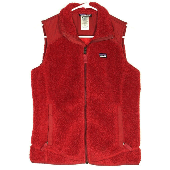Patagonia Womens Retro X Red Fleece Vest Medium - Picture 1 of 3